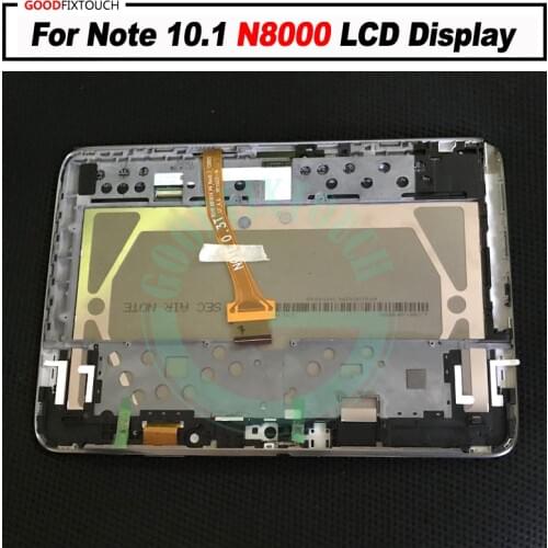 For Note 10.1 N8000 LCD Display + Touch Screen Digitizer Assembly for GT-N8000 screen with frame / no frame