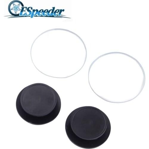 ESPEEDER 2Pcs 360 Degree Adjustable Wide Angle Rearview Mirror Universal Car Blind Spot Round Glass Convex Rimless Mirrors