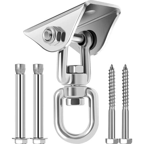 Stainless Steel 304 Heavy Duty Swing Hangers Kit, 1000LB Capacity 360° Rotate Hammock Hanging Set for Yoga Hammock Chair Swing