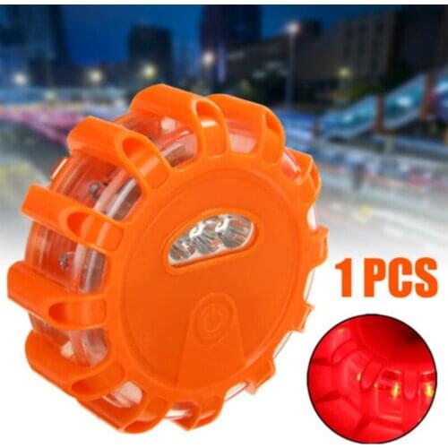 Mini 15 LED Adsorption Emergency Safety Road Flare Flashing Ride Light Warning Light Magnetic Basear Car Bicycle Lights