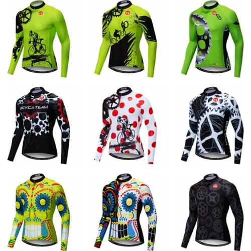 Weimostar Autumn Cycling Jersey Men Team Winter Pro MTB Cycling Shirts Long Sleeve Ropa ciclismo Bike Team Bicycle Jersey