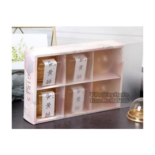 Pink Marble paper box with PVC window ,Cake pastry biscuits boxes, Mooncake packing box 100pcs/lot