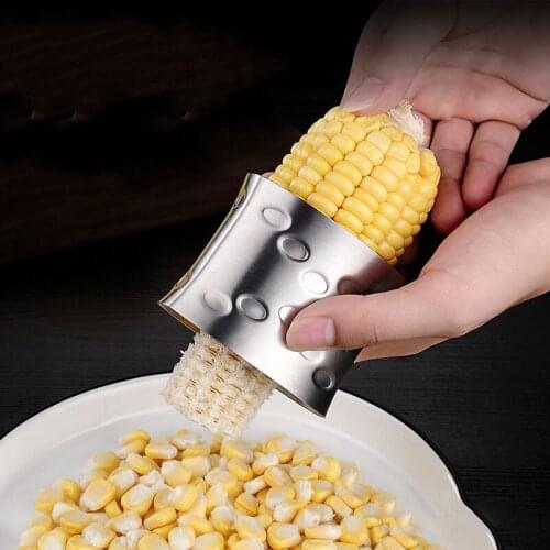 Kitchen Manual Corn Thresher 304 Stainless Steel Corn Planer Household Rotary Corn Separation Peeler Kitchen Tools