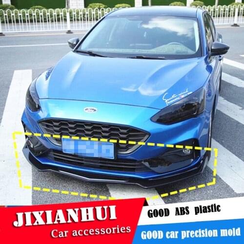 For Ford Focus ZDK Body kit spoiler 2019-20 For Focus zdk ABS Rear lip rear spoiler front Bumper Diffuser Bumpers Protector