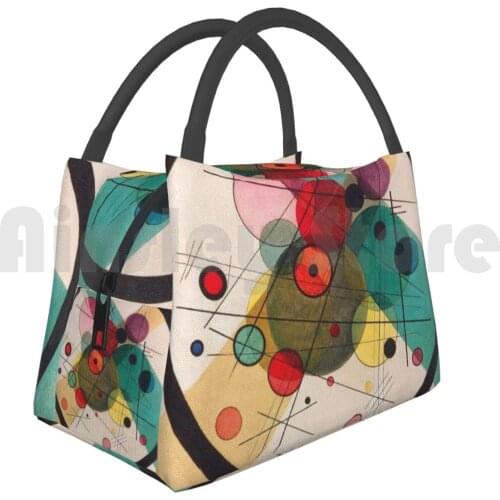 Cooler Lunch Bag Picnic Bag Circles In A Circle 1923 Kandinsky Vasily Kandinsky Wassily Kandinsky Kandinsky 1923