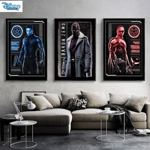 Marvel Superhero Series Canvas Painting The Falcon and The Winter Soldier Posters Prints Wall Art Poster Home Decoration Gift