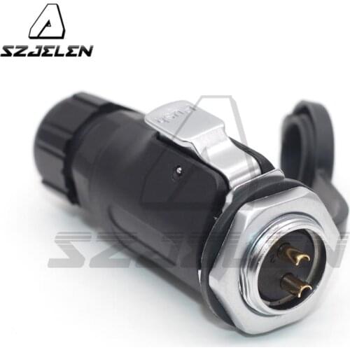 XHP20, Solar Energy Waterproof Connector 2 pin Power Cable Circular Industrial Male socket Female Plug IP67