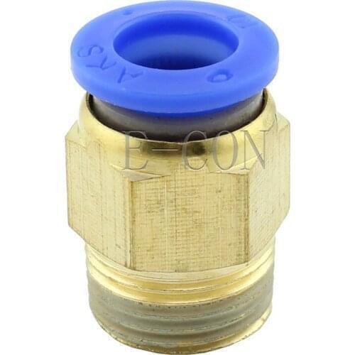 1pcs Male Connector 10mm Tube 3/8 BSPT Threaded Pneumatic Quick Release Air Fitting