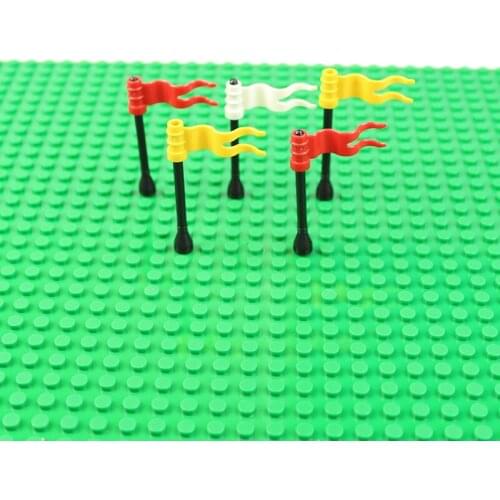 15Pcs Flags Banners Blocks DIY Enlighten Building Block Bricks Compatible With Legoed Blocks Assembles Particles Toys Kids Gifts