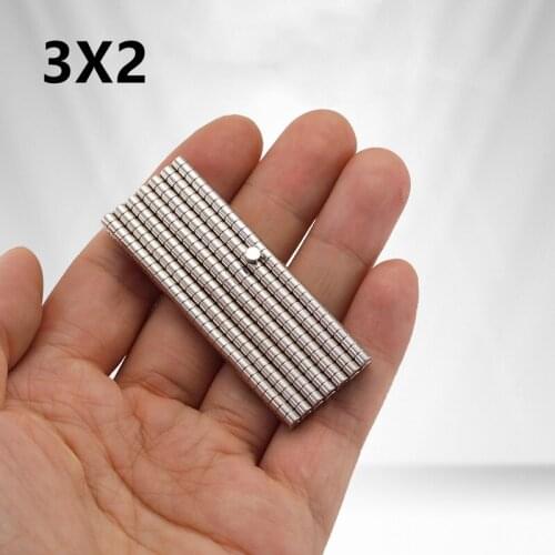 50~500pcs 3x2mm Sheet Mini Round Magnet Neodymium Magnet N35 Permanent NdFeB Super Strong Magnets Disc
