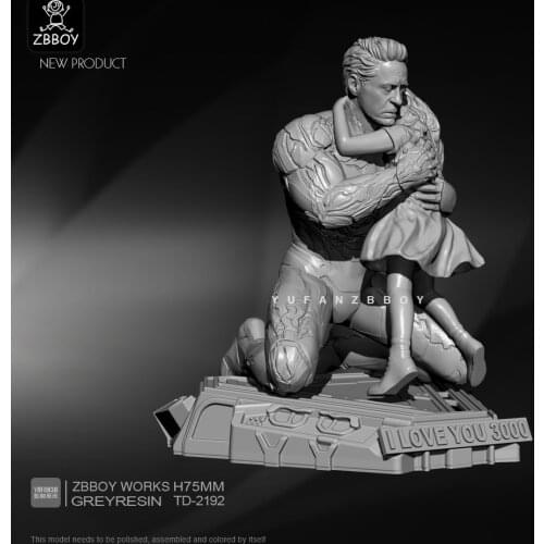 75mm Resin Model Kits Figure Soldier self-assembled TD-2192