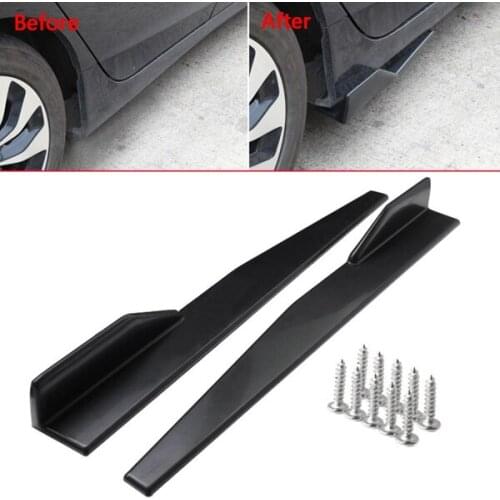 Car universal small side skirts heighten thickened reinforced blade side skirt flank
