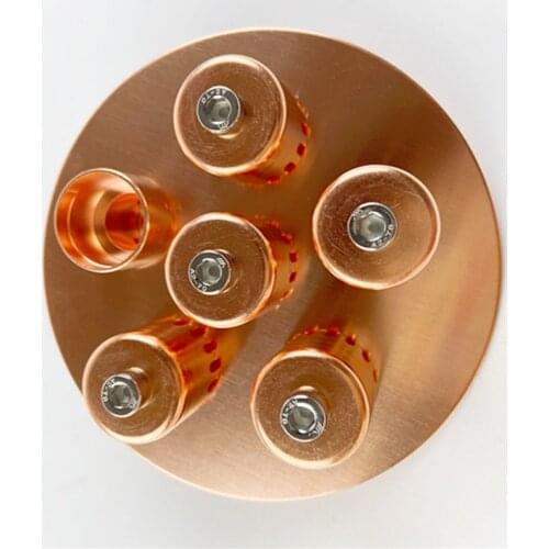 Free Shipping 4"(OD102mm) High Quality Red Copper Plate Set