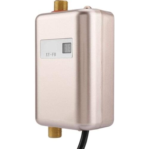 XY-FB-G,3800W Mini Tankless LCD Digital Water Heater Instant Waterproof Hot Faucet Kitchen Heating Thermostat Intelligent Energy