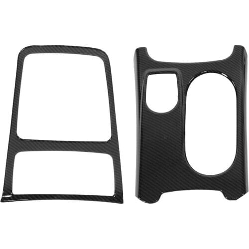 For Mercedes-Benz A/GLA/CLA W176 C117 X156ABS carbon fiber style center storage box decoration rack cup holder cover decoration
