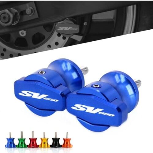 For SUZUKI SV650 SV650S SV650X SV 650 650S 650X Motorcycle CNC Frame Stands 8MM Screws sliders Swingarm Spools Slider M8