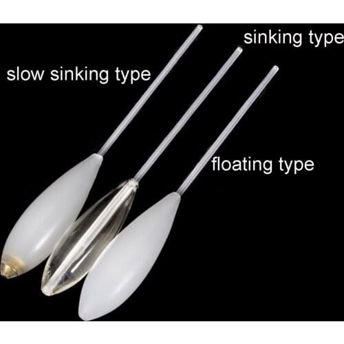 DORISEA 5 Pcs Long Disatance Casting Acrylic Sinking Bombard Fishing Float 5g/10g/15g/20g/25g/30g/40g/50g