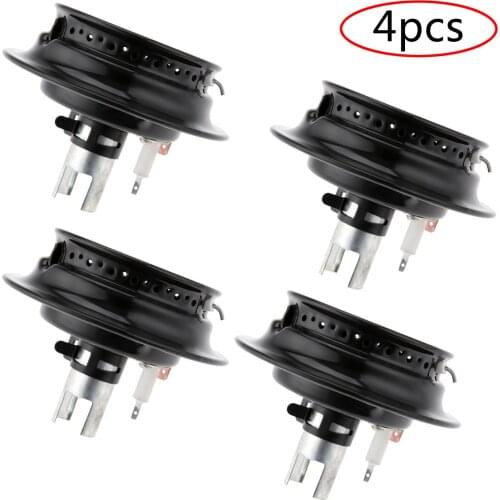 4Pcs Gas Range Sealed Burner Head & Igniter Assembly for Whirlpool Stove Oven Ranges 3412D024-09 AP4415505 74003963 12500050