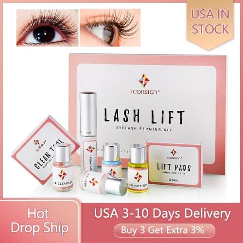 ICONSIGN Lash lift Kit Eyelash Perming Kit ICONSIGN Lashes Perm eyelash enhancer serum