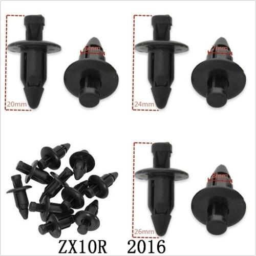 Motorcycle Fairing Bolts Kit Bodywork Plastic Expansion Screw Spike Bolts Nuts Fit For kawasaki ZX10R 2016