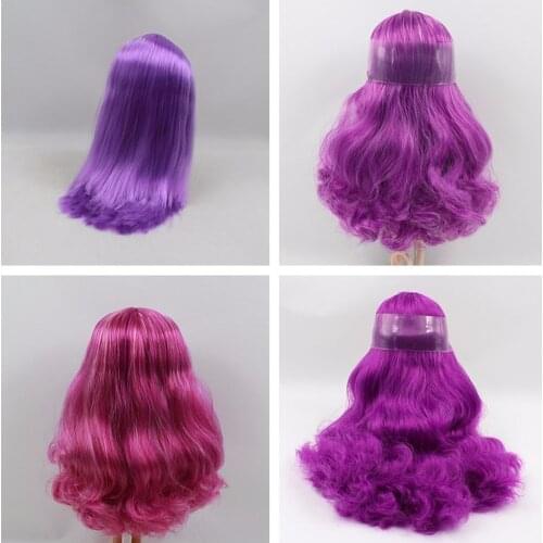 RBL Blyth Doll Scalp Wigs Including the Hard Endoconch Purple and Orange Series