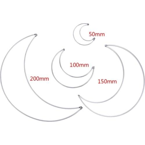 Metal Dream Catcher Moon Hoop for DIY Handmade Dreamcatcher Macrame Material Accessories Crafts Retailsale