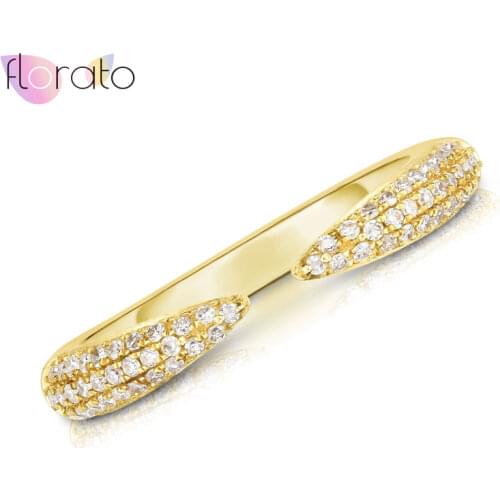 Minimalist Rings for Women Wedding Brilliant Crystal Wedding Engagement Rings Adjustable Ring Jewelry Female Finger Ring