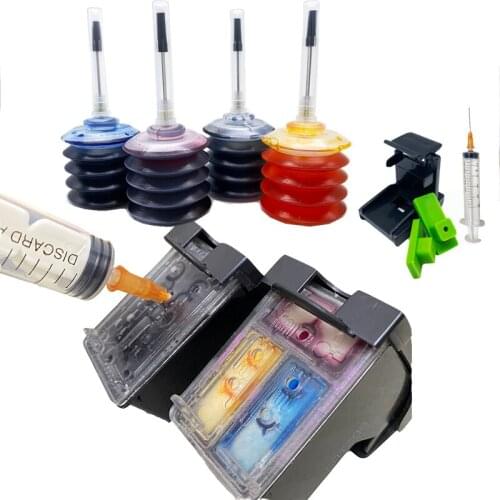 Vilaxh 302XL Refillable Ink Cartridge for hp 302 deskjet 1110 3639 3831 3630 envy 4650 4525 4527 European printer