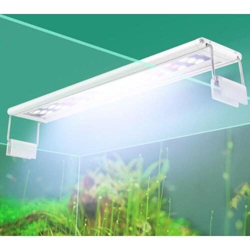 Fashion Super Bright Low Power Consumption LED Aquatical Plants Lamp Support Extensible Aquarium Fish Tanks Light Accessories
