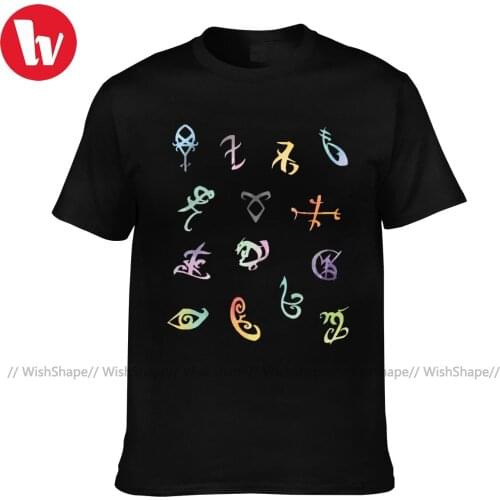 Shadowhunters T Shirt Mens Graphic T Shirts Oversize Summer T-Shirt Fashion Printed Tshirt Big Size 4XL