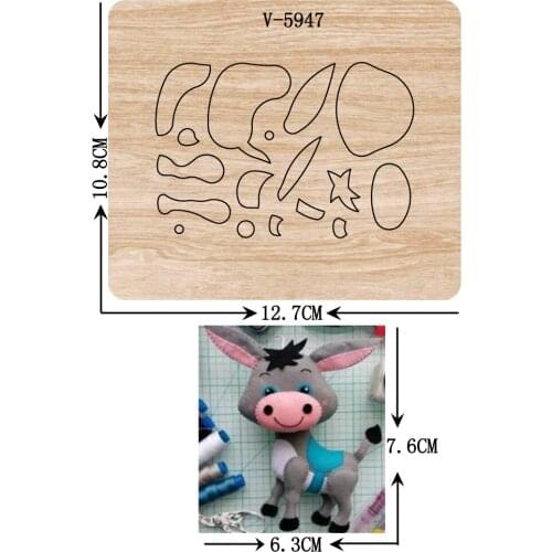 New donkey wooden dies cutting dies for scrapbooking Multiple sizes V-5947