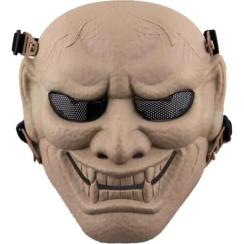 New Airsoft Mask Halloween Costume Cosplay Evil Demon Monster Kabuki Samurai Hannya Oni Prajna Masks