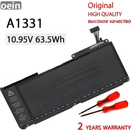 Oein Genuine A1331 Laptop Battery For Apple MacBook 13.3" A1331 A1342 Unibody MC207LL/A MC516LL/A 020-6809-A 10.95V 63.5WH NEW