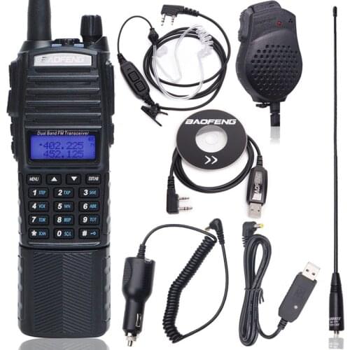 Baofeng UV-82 Walkie Talkie 3800mAh Battery UV 82 Portable Two way Radio Dual PTT Ham CB Station VHF UHF UV82 Big combination