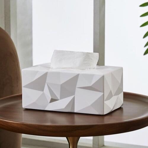 Nordic Simple Tissue Boxes Creative Modern Living Room Organizer Accessories Tissue Boxes Boite A Rangement Home Garden DB60ZJ