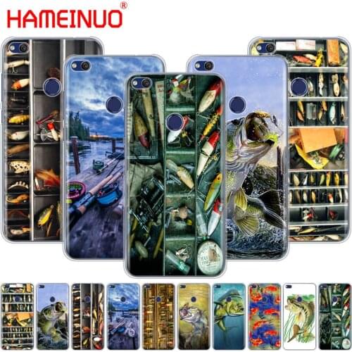 HAMEINUO Fishing gear fish Lake Tackle Box Cover phone Case for huawei Ascend P7 P8 P9 P10 P20 lite plus pro G9 G8 G7 2017