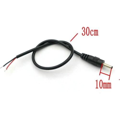 50pcs DC Power 3.5x1.35mm Male Plug Connector DIY Cord Cable 24AWG