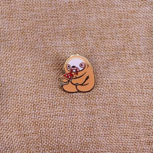 Cute sloth enamel pin