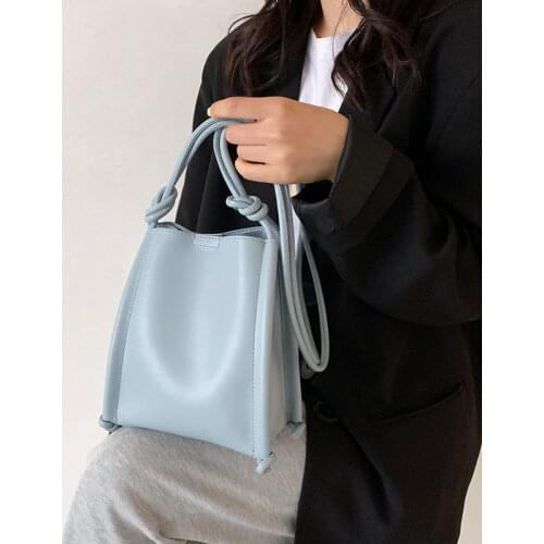 Crossbody Bags for Women Handbag Purse Shoulder Bag Designer Women Bag Mini Fashion All-match 2021 PU Leather Solid Color Bucket