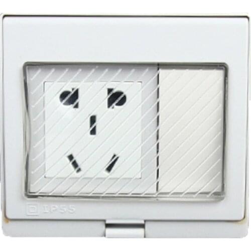 Weatherproof Waterproof Dust-proofI Socket P55 Single Power Point 10A 250V Socket Outlet AU Wall Switch Socket