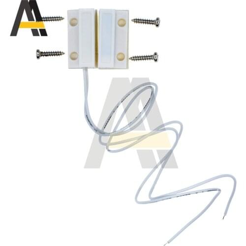 1 Pair MC-38A Wired Door Window Sensor Magnetic Switch MC-38 Home Alarm System Detector Normally Open for gsm pstn Alarm