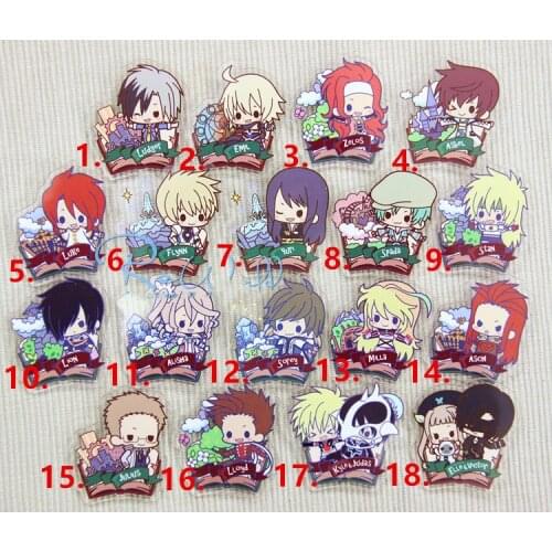 1pcs Imited Anime Badge Sorey Rose Alisha Diphda Mikleo Edna Lailah All Characters Acrylic Badge Brooch Cosplay Fans Gift