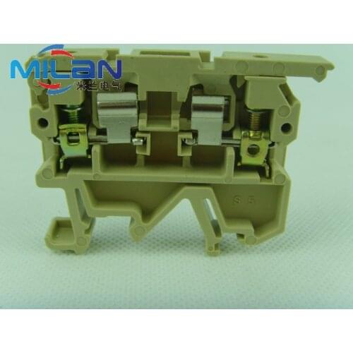 1pcs JXB-RD SAK-RD ASK1 terminals fuse rail terminal without fuse Insurance beige
