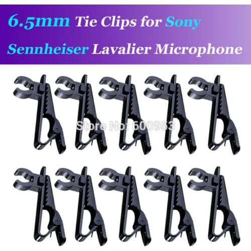 10Pcs 6.5mm Spare Replaceable Mic Clip for Sennheiser ME2 Sony V1 D11 Lavalier Lapel Microphones