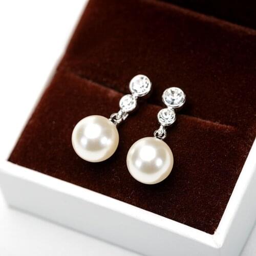 11.11 fashion simulated pearl clip earrings without piercing for girls daily wearing Korean cute earings jewellery bijoux gift