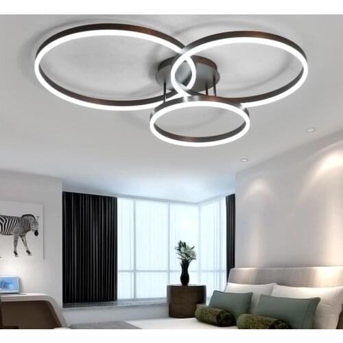 110-240v Led Ceiling Lamp Living Dining Room Bedroom Modern Coffee Acrylic Round Indoor Home Lightining Decor Led Panel Fixtures