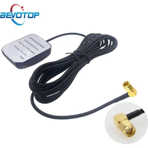 2M 3M 5M 7M Car GPS Antenna SMA Male Right Angle RG174 Cable GPS Receiver Auto Aerial Adapter For Car Navigation Camera Player