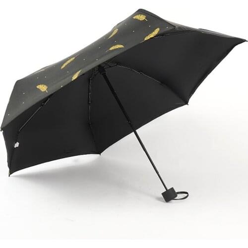 2021New Small Fashion Folding Umbrella Rain Women Gift Men Mini Pocket Parasol Girls Anti-UV Waterproof Portable Travel Umbrella