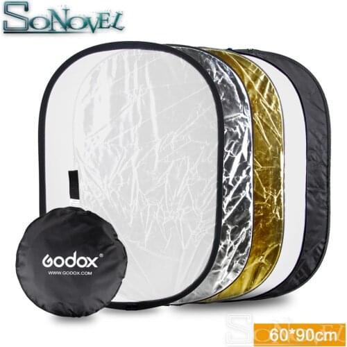 Godox 60x90cm 24''x35'' 5 in 1 Multi Disc Photography Studio Photo Oval Collapsible Light Reflector handhold portable photo disc