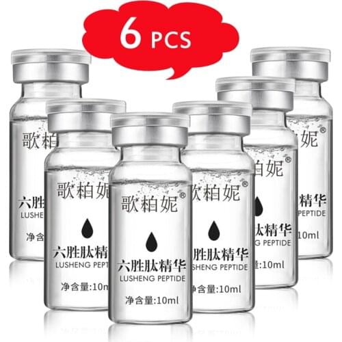 6Pcs/lot Six Peptides Anti Aging Essence Serum Skin Care Liquid Face Moisturizing Anti-wrinkle Intensive Face Lifting Brighten